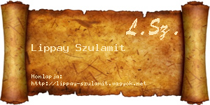 Lippay Szulamit névjegykártya